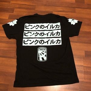 Pink Dolphin Floral Logos Tee.